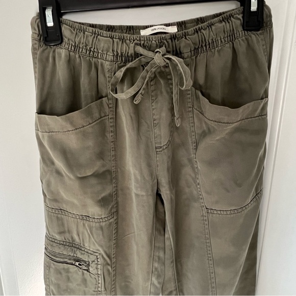 Nicole Miller - Green Cargo Joggers - Soft Lyocell - Size XS - New Without Tags - Picture 2 of 8